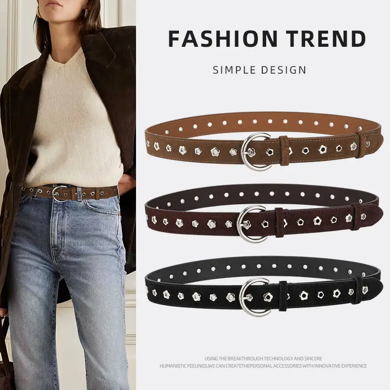 Purple Star Rivet Belt for Women - Image 11