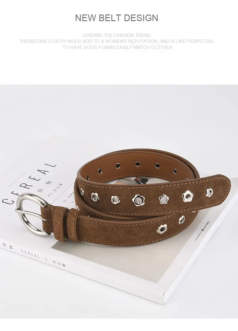Purple Star Rivet Belt for Women — feature 10