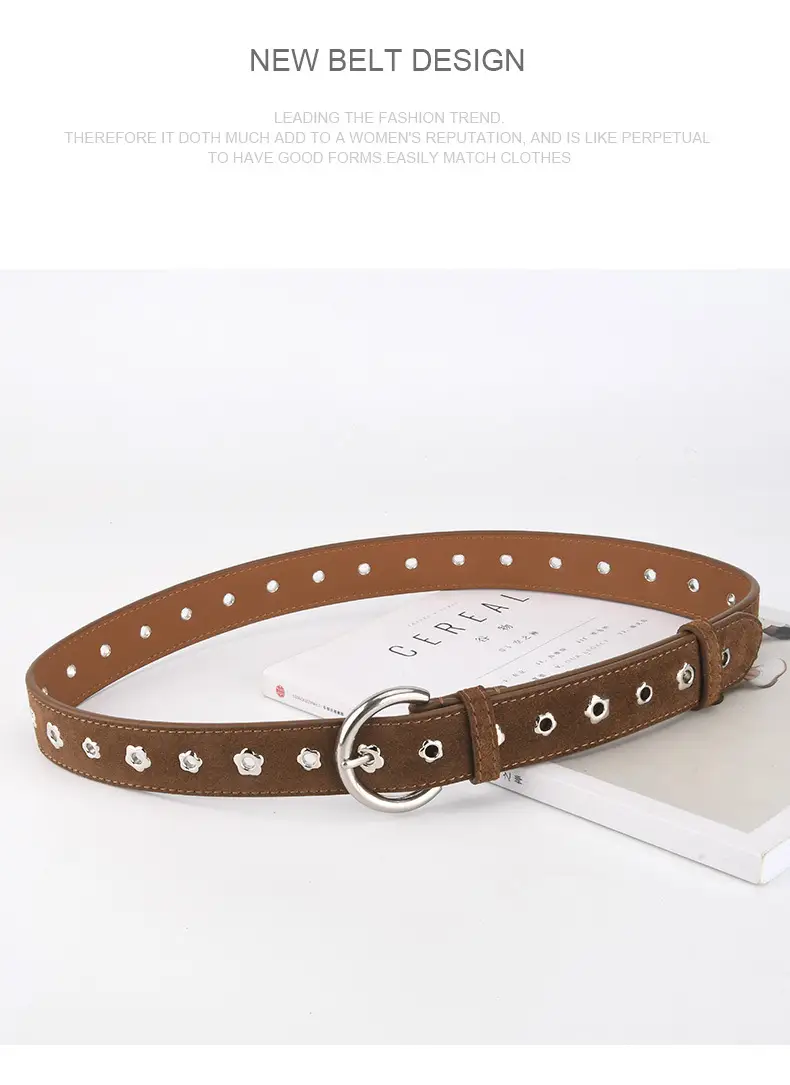 Purple Star Rivet Belt for Women — feature 11