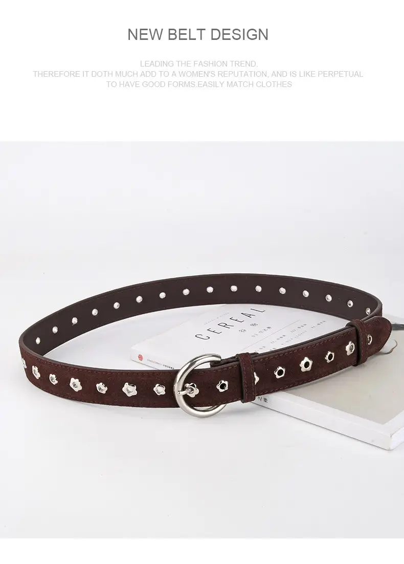 Purple Star Rivet Belt for Women — feature 13