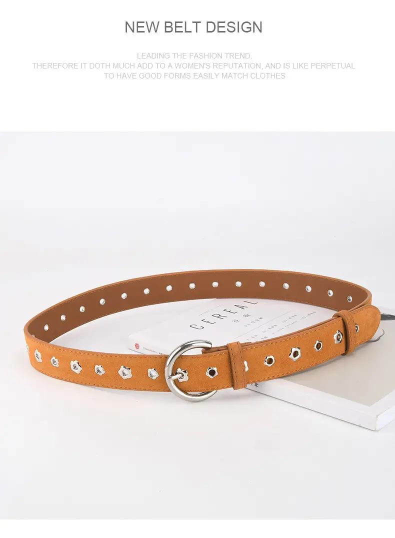 Purple Star Rivet Belt for Women — feature 14