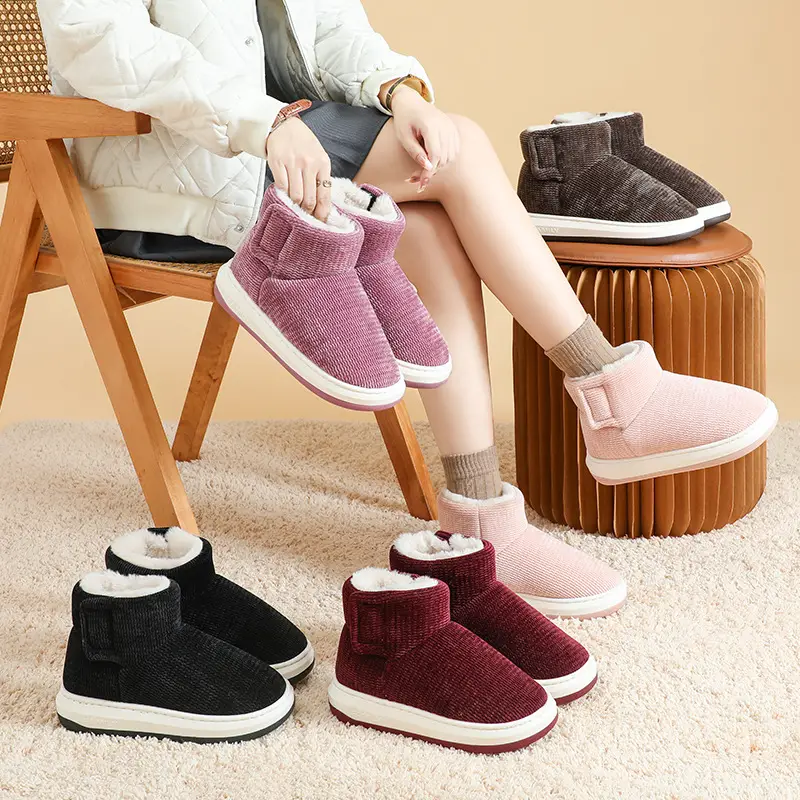 [Premium Selection] Old Beijing Style Cotton Shoes for Men and Women, Lined and Thickened for Comfort, Soft Sole, Non-Slip, Cold-Resistant, Slip-On