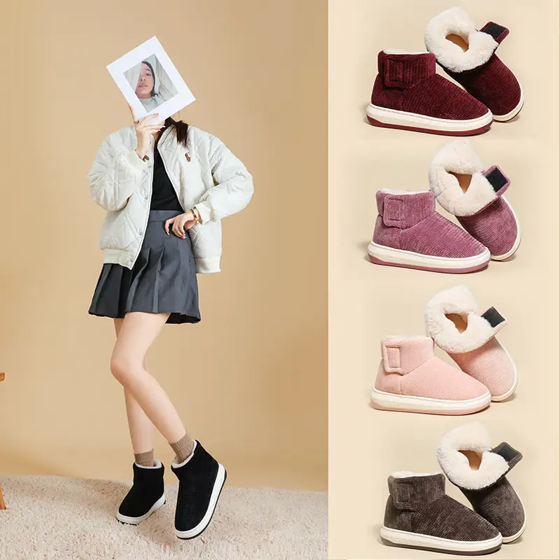 [Premium Selection] Old Beijing Style Cotton Shoes for Men and Women, Lined and Thickened for Comfort, Soft Sole, Non-Slip, Cold-Resistant, Slip-On