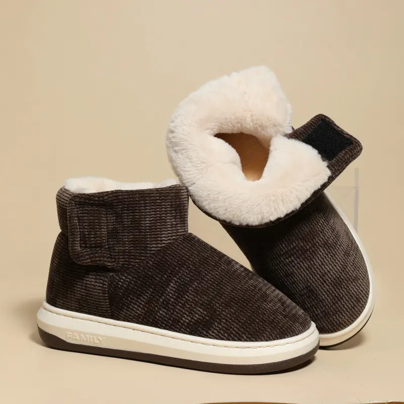 [Premium Selection] Old Beijing Style Cotton Shoes for Men and Women, Lined and Thickened for Comfort, Soft Sole, Non-Slip, Cold-Resistant, Slip-On