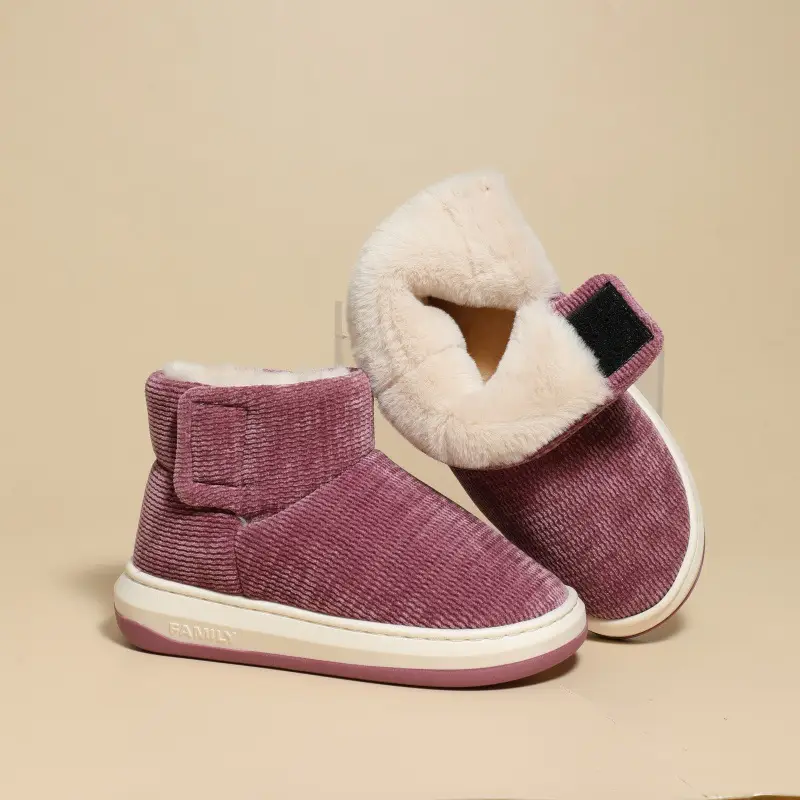 [Premium Selection] Old Beijing Style Cotton Shoes for Men and Women, Lined and Thickened for Comfort, Soft Sole, Non-Slip, Cold-Resistant, Slip-On