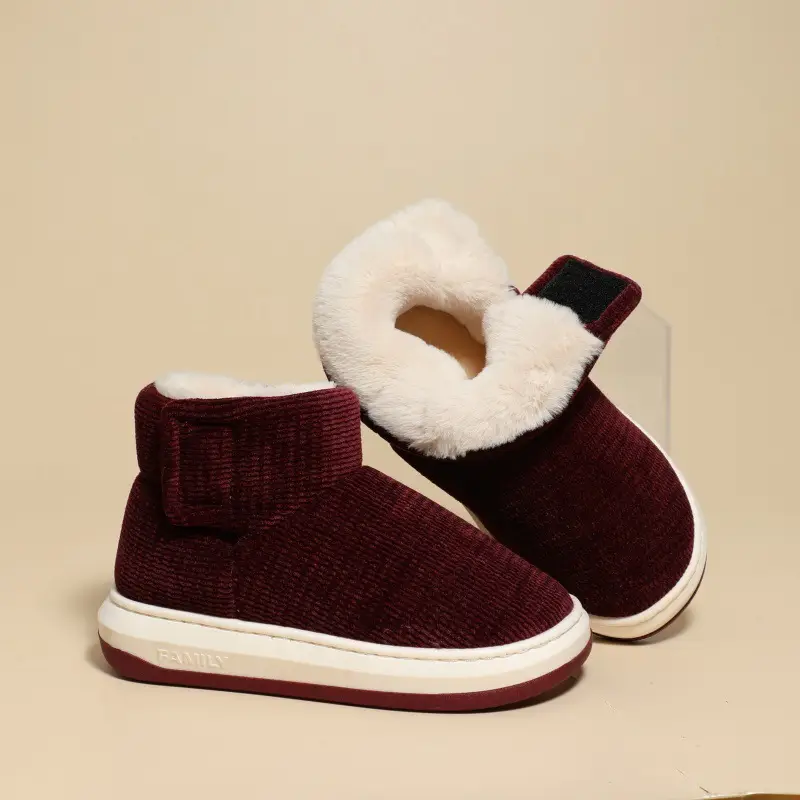[Premium Selection] Old Beijing Style Cotton Shoes for Men and Women, Lined and Thickened for Comfort, Soft Sole, Non-Slip, Cold-Resistant, Slip-On