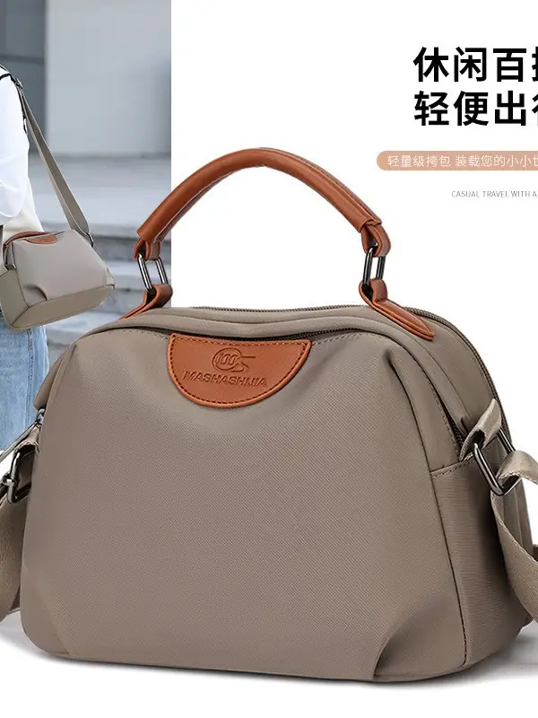 Women's Waterproof Oxford Handbag Large Capacity Multi-Layer - Image 3