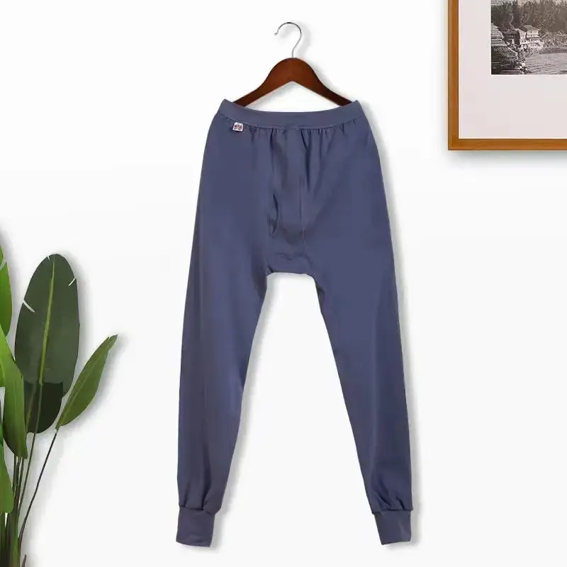Cotton Men's Autumn Trousers Adult Autumn and Winter Loose plus size Plus Fertilizer High Waist Pants Cotton Wool Pants Warm Bottoming Pants — feature 10