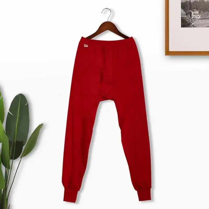 Cotton Men's Autumn Trousers Adult Autumn and Winter Loose plus size Plus Fertilizer High Waist Pants Cotton Wool Pants Warm Bottoming Pants — feature 16