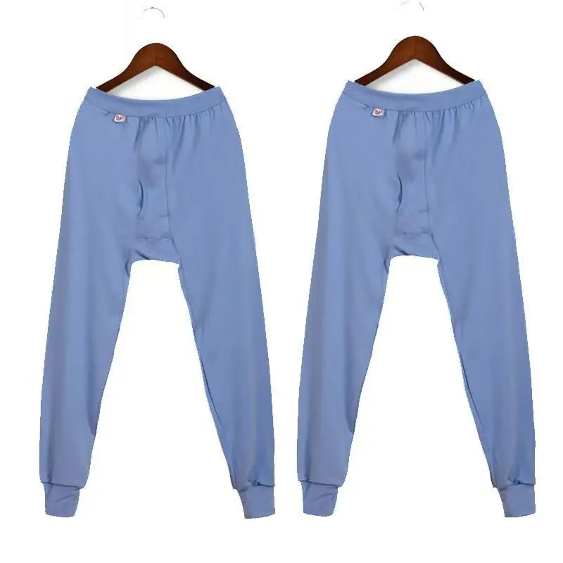Cotton Men's Autumn Trousers Adult Autumn and Winter Loose plus size Plus Fertilizer High Waist Pants Cotton Wool Pants Warm Bottoming Pants