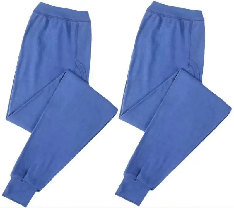 Cotton Men's Autumn Trousers Adult Autumn and Winter Loose plus size Plus Fertilizer High Waist Pants Cotton Wool Pants Warm Bottoming Pants