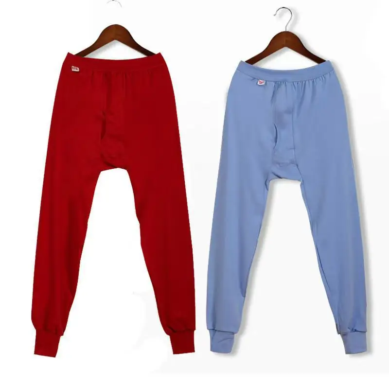 Cotton Men's Autumn Trousers Adult Autumn and Winter Loose plus size Plus Fertilizer High Waist Pants Cotton Wool Pants Warm Bottoming Pants