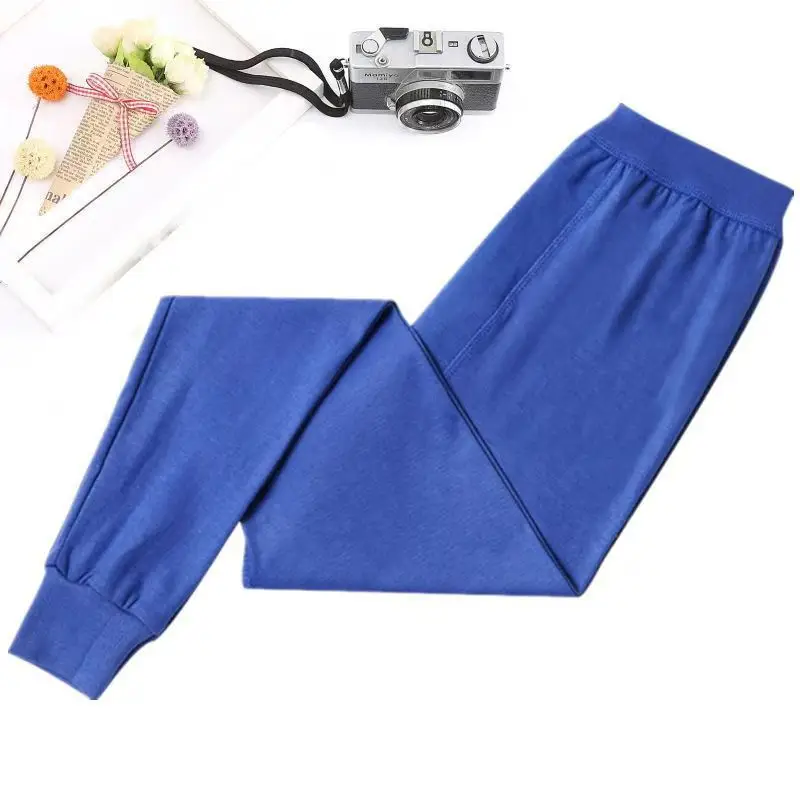 Cotton Men's Autumn Trousers Adult Autumn and Winter Loose plus size Plus Fertilizer High Waist Pants Cotton Wool Pants Warm Bottoming Pants