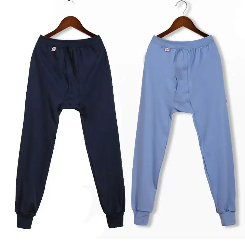 Cotton Men's Autumn Trousers Adult Autumn and Winter Loose plus size Plus Fertilizer High Waist Pants Cotton Wool Pants Warm Bottoming Pants