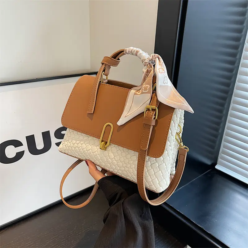 Women's Retro Brown Shoulder Messenger Bag 2023 - Image 5