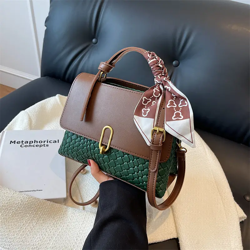 Women's Retro Brown Shoulder Messenger Bag 2023 - Image 7