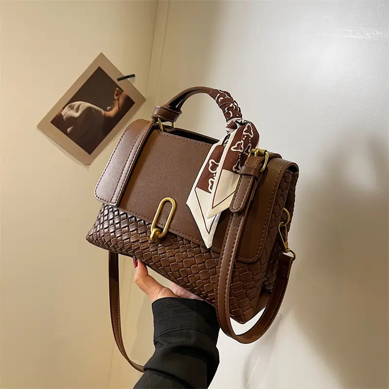 Women's Retro Brown Shoulder Messenger Bag 2023 - Image 8