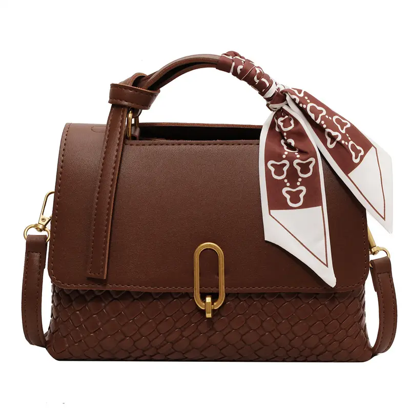 Women's Retro Brown Shoulder Messenger Bag 2023 - Image 2