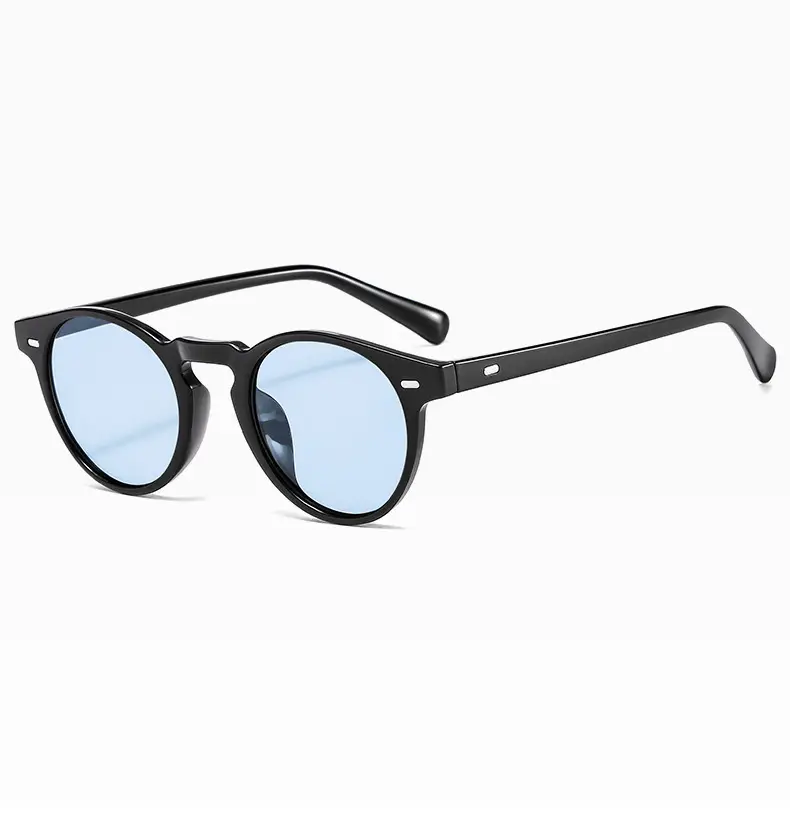 Men's Orange Lens Sunglasses Black Small Frame — feature 15