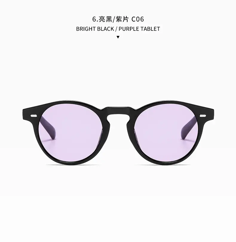 Men's Orange Lens Sunglasses Black Small Frame — feature 16