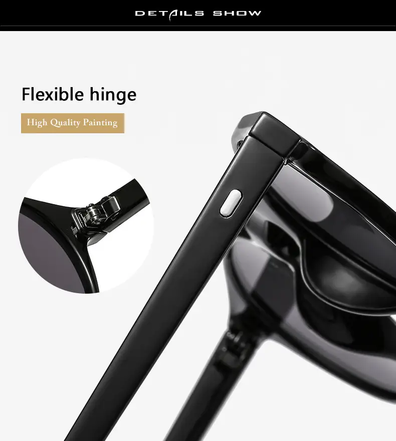 Men's Orange Lens Sunglasses Black Small Frame — feature 18