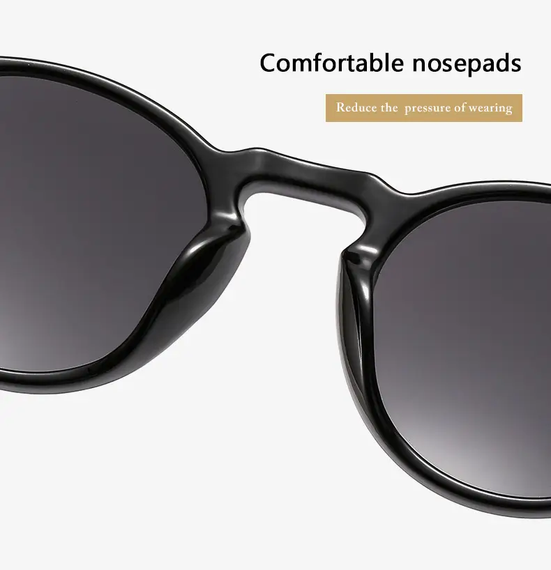 Men's Orange Lens Sunglasses Black Small Frame — feature 19