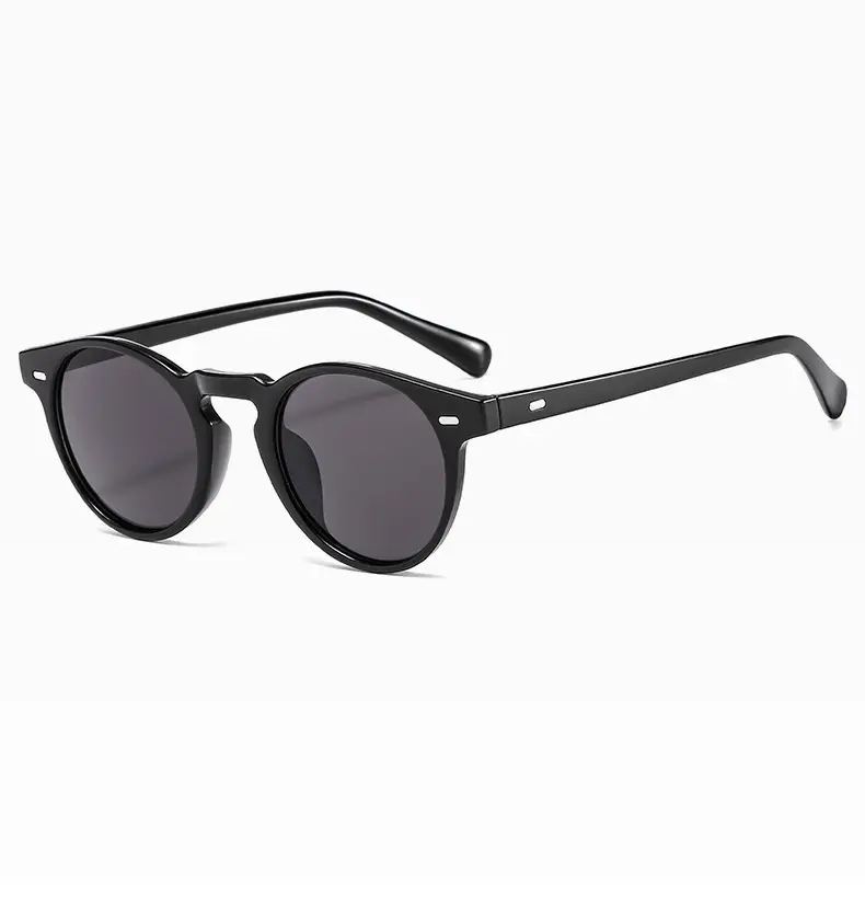 Men's Orange Lens Sunglasses Black Small Frame — feature 7
