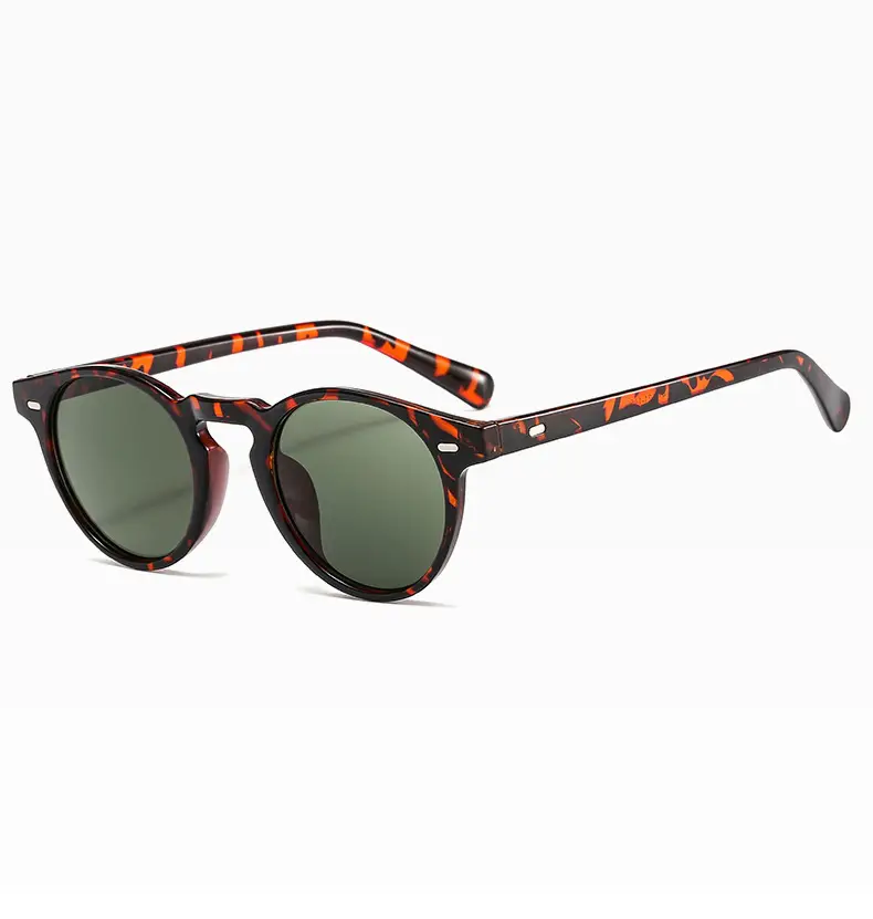 Men's Orange Lens Sunglasses Black Small Frame — feature 9