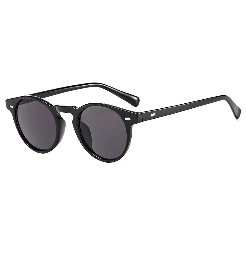 Men's Orange Lens Sunglasses Black Small Frame