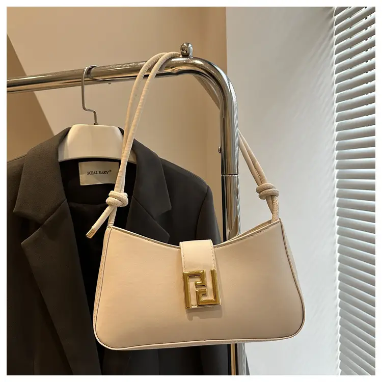 Black Fendi Style Shoulder Bag with Gold Logo — feature 16