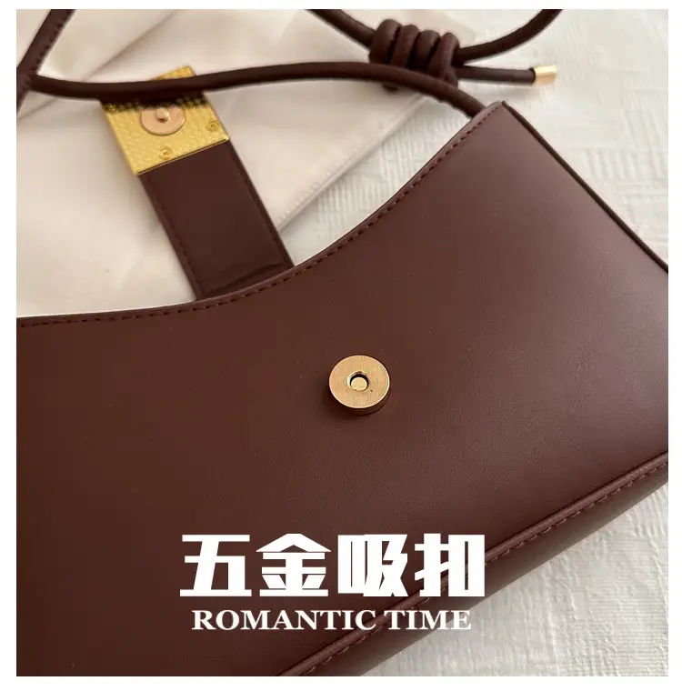 Black Fendi Style Shoulder Bag with Gold Logo — feature 4
