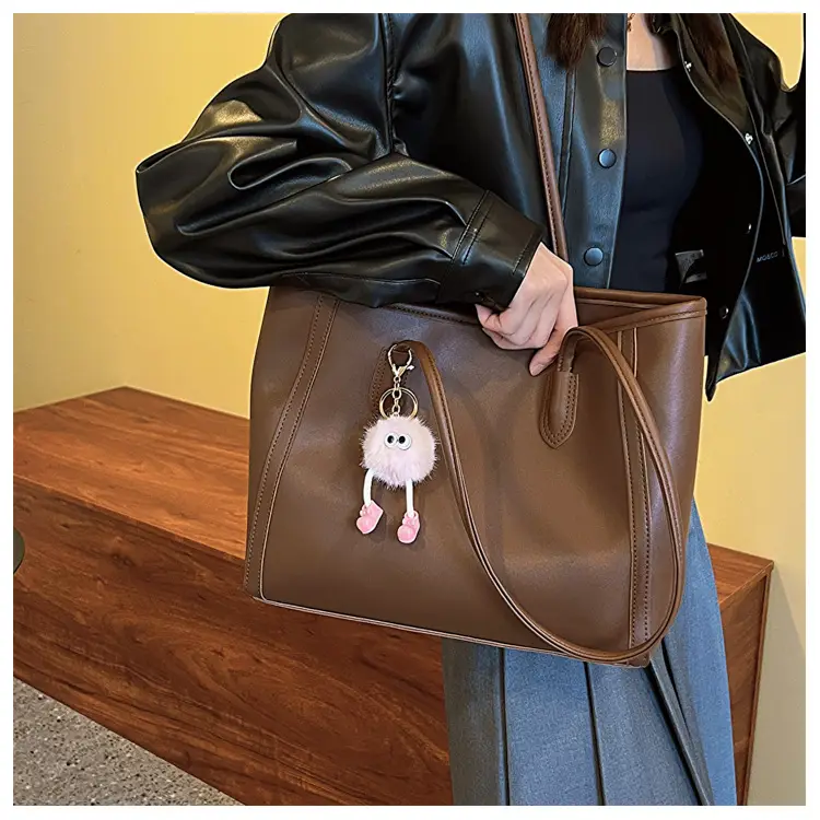 Black Textured Shoulder Bag for Women Autumn Winter — feature 9