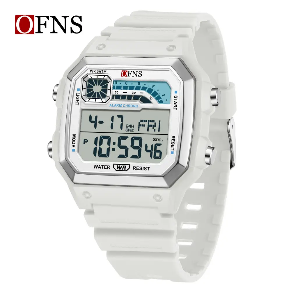 OFNS Digital Analog Watch for Men Navy Blue