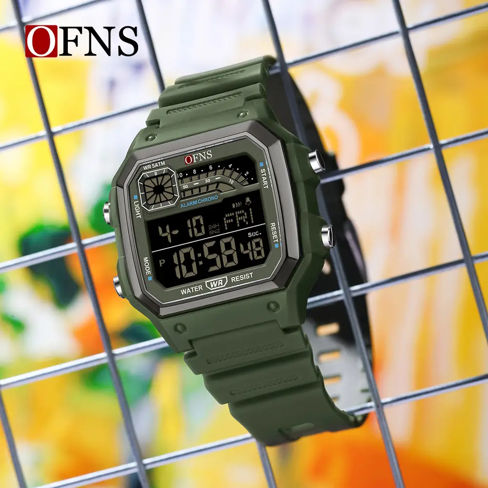 OFNS Digital Analog Watch for Men Navy Blue