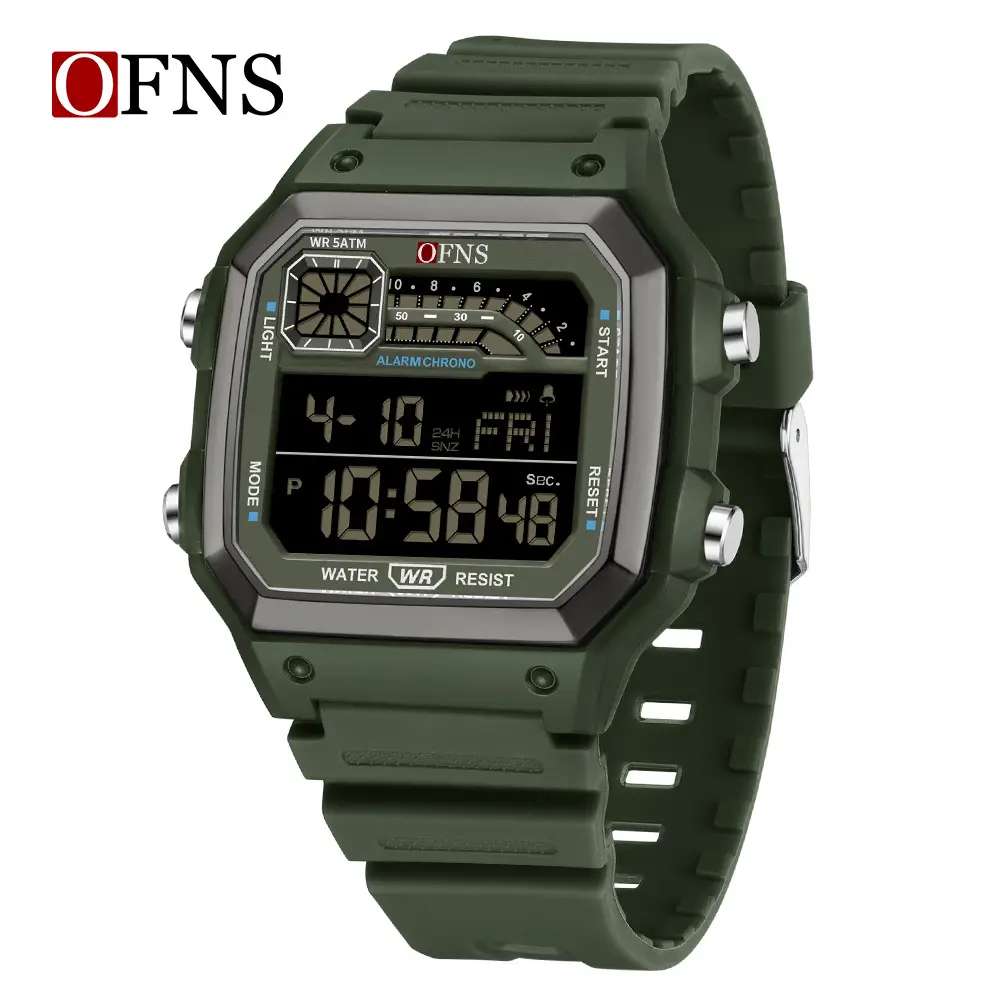 OFNS Digital Analog Watch for Men Navy Blue