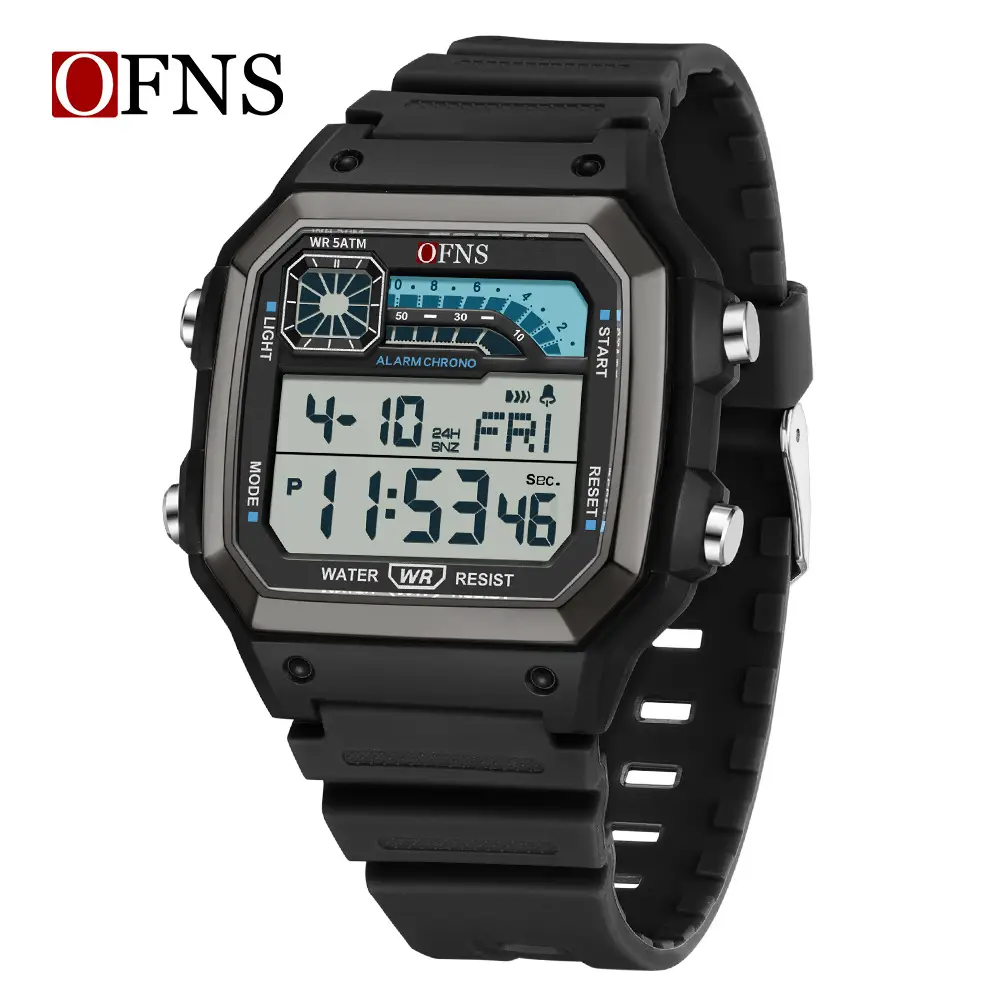 OFNS Digital Analog Watch for Men Navy Blue