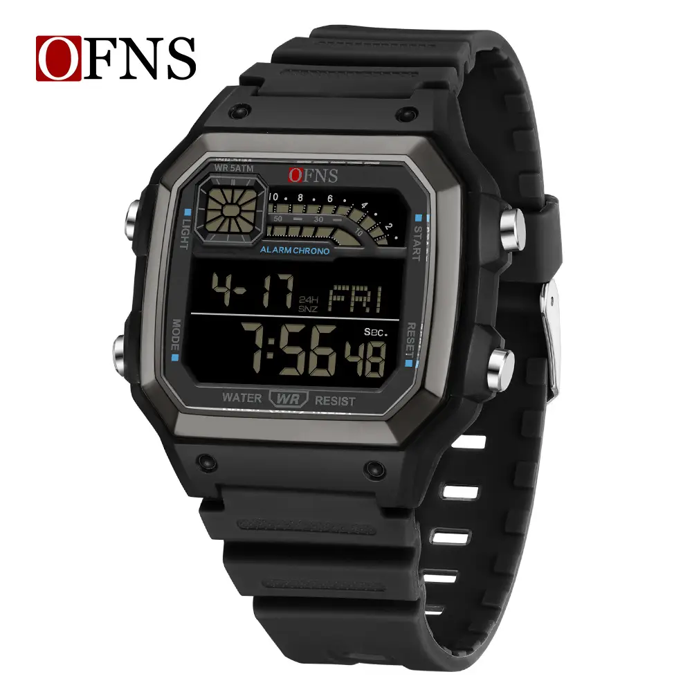 OFNS Digital Analog Watch for Men Navy Blue