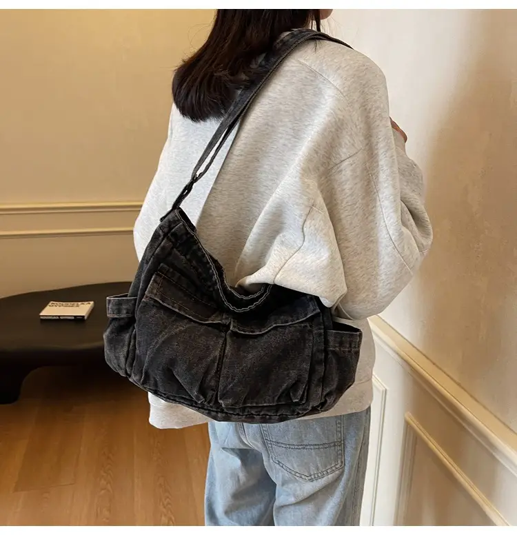 Women Denim Crossbody Bag Blue Casual Fashion — feature 29