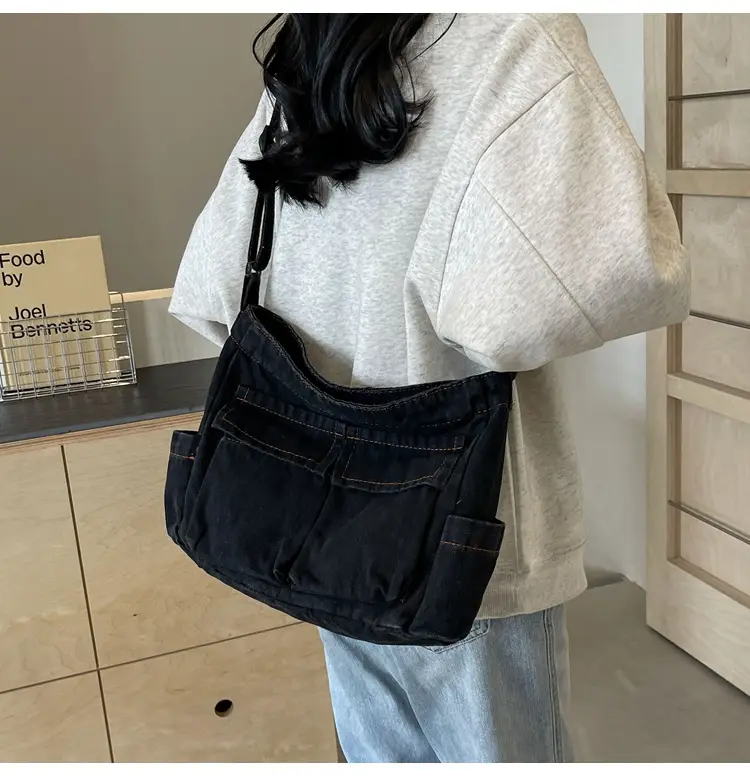Women Denim Crossbody Bag Blue Casual Fashion — feature 31