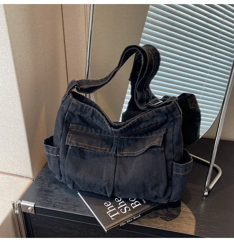 Women Denim Crossbody Bag Blue Casual Fashion — feature 39