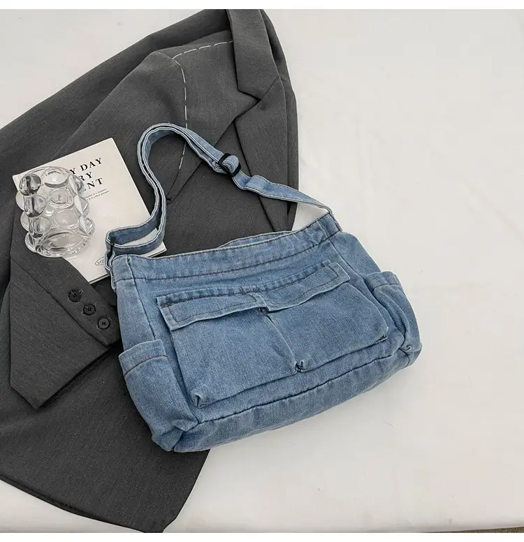 Women Denim Crossbody Bag Blue Casual Fashion — feature 41