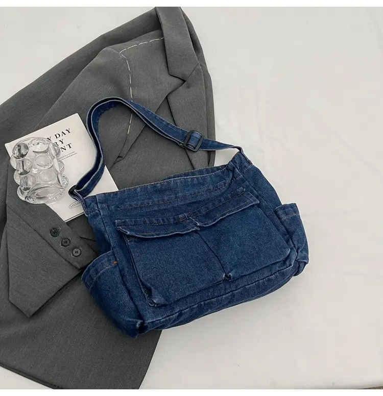 Women Denim Crossbody Bag Blue Casual Fashion — feature 42