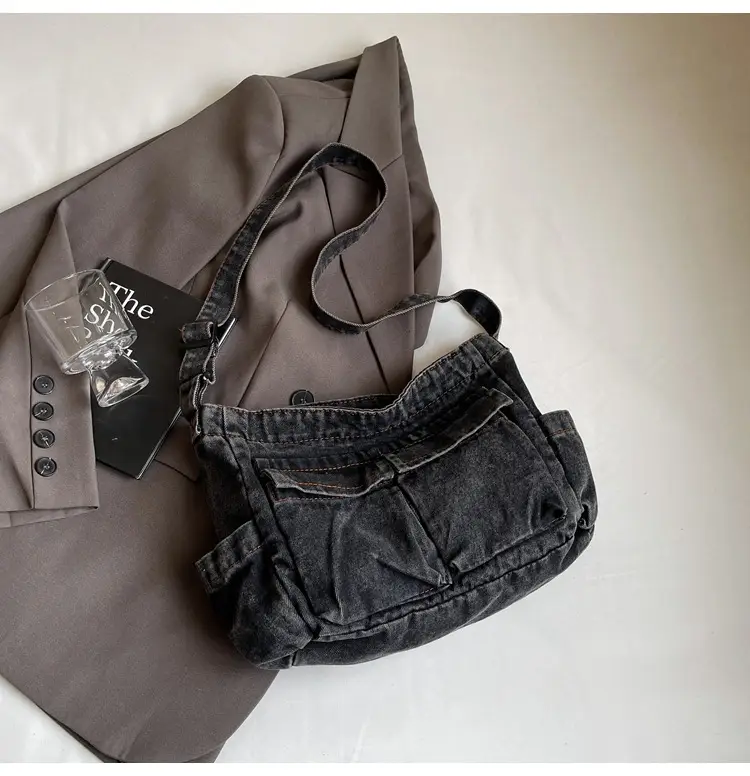Women Denim Crossbody Bag Blue Casual Fashion — feature 44