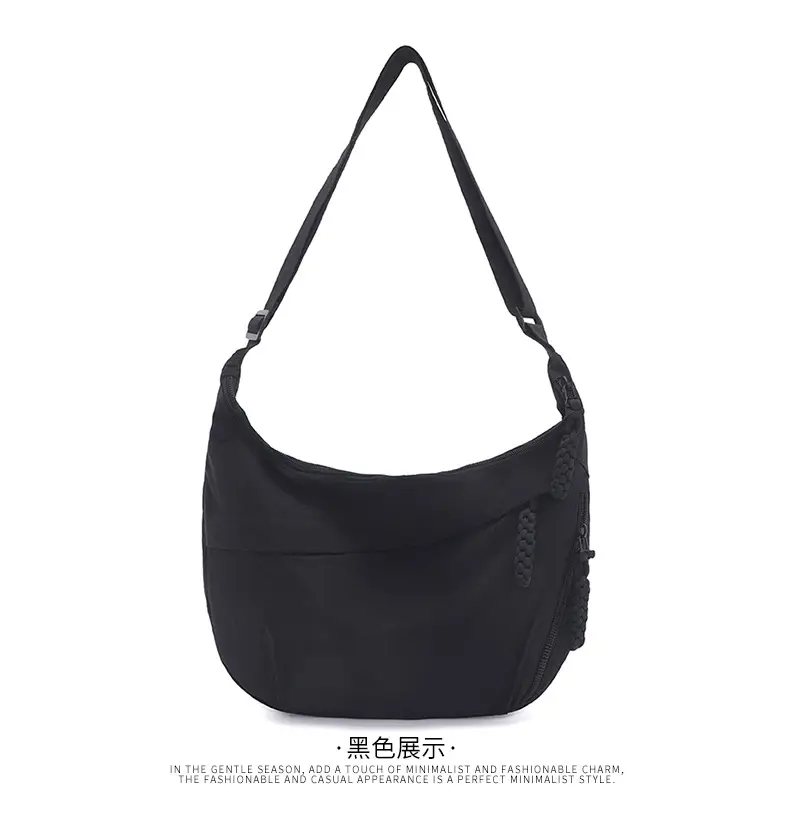 Women's Black Crossbody Shoulder Bag Large Capacity — feature 24