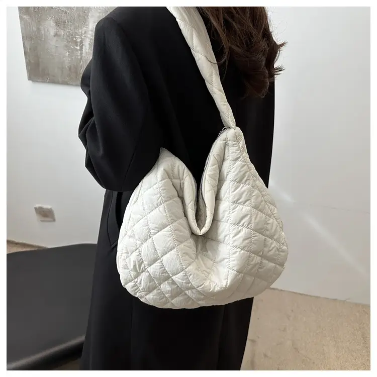 Black Embroidered Rhomboid Crossbody Bag 2024 — feature 14