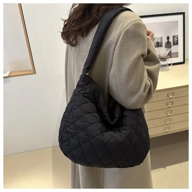 Black Embroidered Rhomboid Crossbody Bag 2024 — feature 19