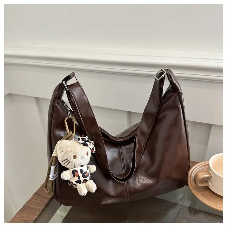 Black Large Capacity Women's Shoulder Crossbody Bag — feature 25