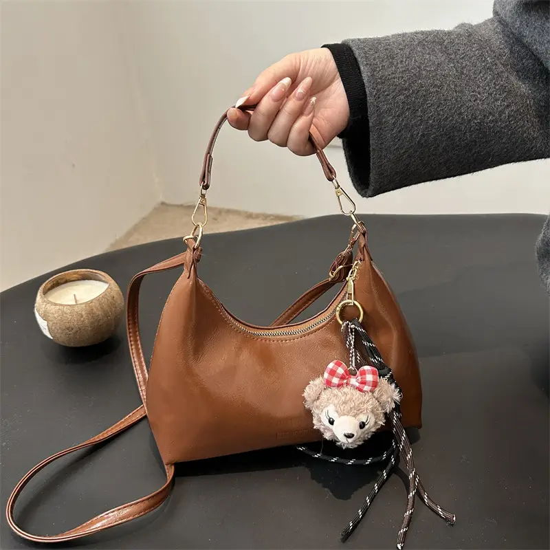 Red Crossbody Bag Women's 2024 New Autumn Winter - Image 11