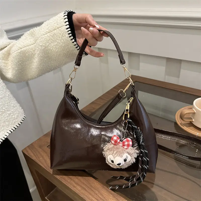 Red Crossbody Bag Women's 2024 New Autumn Winter - Image 12
