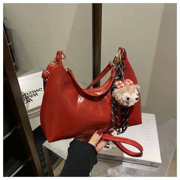 Red Crossbody Bag Women's 2024 New Autumn Winter — feature 23